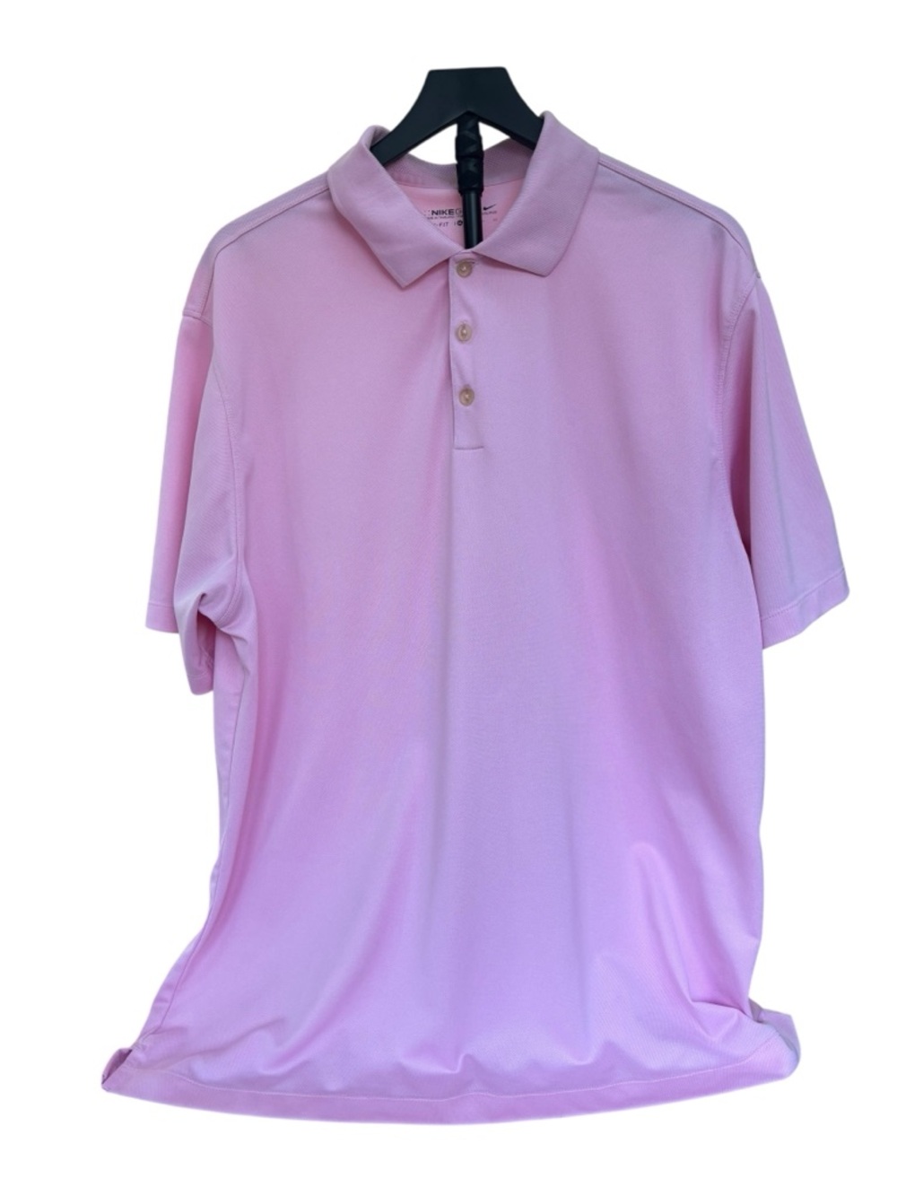 Nike Golf Men’s XL Pink Dri-FIT Polo Short Sleeve Shirt - Picture 2 of 8